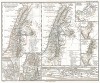 Палестина, Финикия, Сирия, Иудея, Галилея, Аравия. Карта из "Atlas Antiquus" (Древний атлас) Карла Шпрюнера и Теодора Менке, Гота, 1865 год