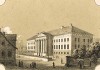 Здание императорского университета в городе Дерпт (Тарту) Лифляндской губернии в 1852 году (Русский художественный листок. № 9 за 1853 год)
