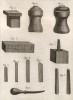 Инструменты для гравирования на печатях (Ивердонская энциклопедия. Том V. Швейцария, 1777 год)