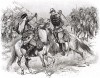 Поединок французского капитана Морриса  и арабского повстанца. Types et uniformes. L'armée françаise par Éduard Detaille. Париж, 1889