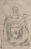 Святая Вероника с платком. Гравюра Альбрехта Дюрера, выполненная в 1510 году (Репринт 1928 года. Лейпциг)