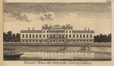 Ванстед-Хаус, резиденция графов Тилни (из A New Display Of The Beauties Of England... Лондон. 1776 год. Том 1. Лист 35)