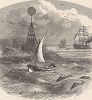 Юго-западный фарватер в дельте реки Миссисипи. Лист из издания "Picturesque America", т.I, Нью-Йорк, 1872.
