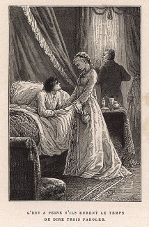 Иллюстрация 11 ко второй части автобиографического романа Альфонса Доде "Малыш". Париж, 1874