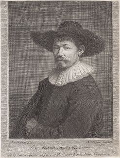 Портрет Германа Думера (1595--1650) работы Рембранта Хармеса ван Рейна. Гравюра Никола Дюпьи, 1713-1718 гг. 