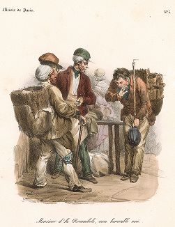 "Господин Рокамболь, мой почтенный друг". Литография Эдме Пигаля из Miroir de Paris, л.3, 1830-е гг. 