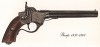 Однозарядный пистолет США Sharps 1859-1863 г. Лист 44 из "A Pictorial History of U.S. Single Shot Martial Pistols", Нью-Йорк, 1957 год