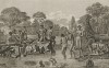Рыбаки и их семьи на острове Тасмания, до 1856 года именовавшемся Землёй Ван-Димена. Atlas pour servir à la relation du voyage à la recherche de La Pérouse, л.4. Париж, 1800