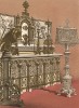 Алтарь и пюпитр в ренессансном стиле от французской мануфактуры Barbezat & Co. Каталог Всемирной выставки в Лондоне 1862 года, т.2, л.157