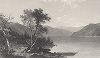 Лейк-Джордж - "Королева американских озер".  Лист из издания "Picturesque America", т.II, Нью-Йорк, 1874.