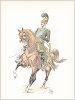 Копия «Офицер французских конных егерей наполеоновской эпохи (из "Иллюстрированной истории верховой езды", изданной в Париже в 1891 году)»