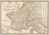 Карта Франции в период с 1789 года по 1813 год. Atlas universel de geographie ancienne et moderne..., л.21. Париж, 1842