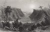 Вид на реку Ниагару и озеро Онтарио на заднем плане. Gallery of Historical and Contemporary Portraits… Нью-Йорк, 1876