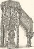 Кафедра Страсбургского собора, XV век. Meubles religieux et civils..., Париж, 1864-74 гг. 