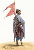 Дагестанский ополченец из Самура. "Costumes du Caucase" князя Гагарина, л. 48, Париж, 1840-е гг. 