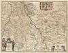 Карта герцогства Юлих-Берг (Юлих). Iuliacensis et Montensis Ducatus. De Hertoghdomen Gulick en Berghe. Составил Виллем Блау. Амстердам, 1645