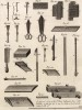Переплётное дело. Инструменты (Ивердонская энциклопедия. Том IX. Швейцария, 1779 год)