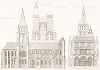 Церковь Нотр-Дам в Дижоне (XIII век), лист 1. Archives de la Commission des monuments historiques, т.3, Париж, 1898-1903. 