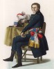 Фердинанд Гильмарде, посол Французской республики в Испании (по мотивам картины Франсиско Гойи, писанной в 1798 году) (лист 146 работы Жоржа Дюплесси "Исторический костюм XVI -- XVIII веков", роскошно изданной в Париже в 1867 году)