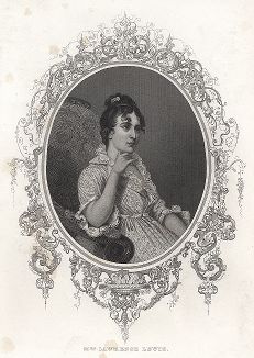 Миссис Лоуренс Льюис (1779 - 1852) - Элеанор Парк Кастис Льюис, внучатая племянница Джорджа Вашингтона, известная как Нелли. Gallery of Historical and Contemporary Portraits… Нью-Йорк, 1876