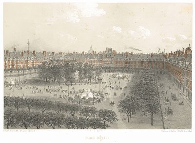 Королевская площадь (из работы Paris dans sa splendeur, изданной в Париже в 1860-е годы)
