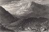 Ущелья и каньоны Кумберлэнд, на границе штатов Кентукки, Вирджиния и Теннесси. Лист из издания "Picturesque America", т.I, Нью-Йорк, 1873.