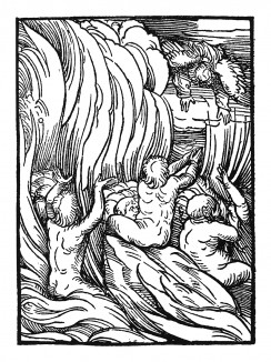 Очищающий огонь. Иллюстрация Ганса Бургкмайра к Taschenbuchlein. Издатель Hans Otmar, Аугсбург, 1510