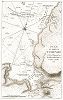 План Чесменской гавани с указанием маневров русской эскадры, произведенных 5 и 7 июля 1770 г. Лист из "Voyage Pittoresque de la Grèce" Огюста де Шуазёль-Гуфье, Париж, 1782