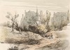 Пастух с коровой на фоне замка. Гравюра с рисунка знаменитого английского пейзажиста Томаса Гейнсборо из коллекции  британского мецената Т. Монро. A Collection of Prints ...of Tho. Gainsborough, Лондон, 1819. 