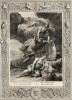 Персей побеждает горгону Медузу (лист известной работы "Храм муз", изданной в Амстердаме в 1733 году)