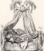 «Послание кровати маркиза д’Аржана». Иронизируя над любовью своего друга маркиза д’Аржана понежиться в постели, король-аскет Фридрих II пишет шуточное послание великолепной кровати маркиза, в чьих «объятиях» тот проводит дни и ночи.