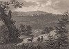 Горные дороги в районе Кройцберг в Германии. Meyer's Universum, Oder, Abbildung Und Beschreibung Des Sehenswerthesten Und Merkwurdigsten Der Natur Und Kunst Auf Der Ganzen Erde, Хильдбургхаузен, 1839 год.