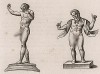 Два мима-шута во фривольных позах. Оригинал - бронзовые статуи. Высота около 2 дюймов. Мимы-шуты в Древней Греции вызывали смех средствами пантомимы. С помощью жестов мимы имели право говорить о запретном.