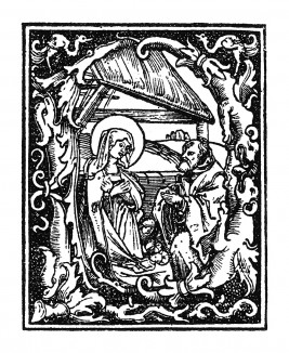 Инициал (буквица) P, выполненный Эрхардом Шёном для Missale des Bistums Eichstatt. Нюрнберг, 1517