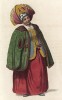 Купчиха из Калуги в зимней одежде (лист 70 иллюстраций к известной работе Эдварда Хардинга "Костюм Российской империи", изданной в Лондоне в 1803 году)