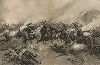 Атакан драгун при Гравелоте 18 августа 1870 года. С живописного оригинала Альфонса де Невиля.