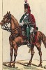 1803 г. Кавалерист 12-го полка французских конных егерей. Коллекция Роберта фон Арнольди. Германия, 1911-28