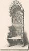 Французское епископское кресло из Лувра, XVI век. Meubles religieux et civils..., Париж, 1864-74 гг. 