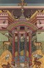 Святой источник. С миниатюры из Евангелия, хранившегося в аббатстве Сен-Медар в Суассоне (из Les arts somptuaires... Париж. 1858 год)