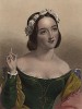 Энн (Анна) Пейдж, героиня пьесы Уильяма Шекспира «Виндзорские проказницы». The Heroines of Shakspeare. Лондон, 1848