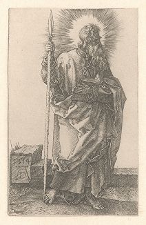 Апостол Фома. Гравюра Альбрехта Дюрера, выполненная в 1514 году (Репринт 1928 года. Лейпциг)