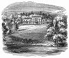 Абингер-Холл, резиденция Джеймса Скарлетта Абингера, первого барона Абингера (1769 -- 1844 гг.), английского судьи (The Illustrated London News №102 от 13/04/1844 г.)