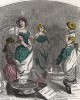 Торговля цветами. Les Fleurs Animées par J.-J Grandville. Париж, 1847