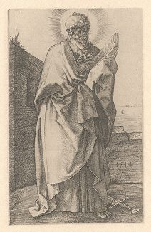 Апостол Павел. Гравюра Альбрехта Дюрера, выполненная в 1514 году (Репринт 1928 года. Лейпциг)