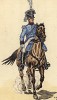 1810 г. Офицер тыловых частей артиллерии королевства Саксония. Коллекция Роберта фон Арнольди. Германия, 1911-29