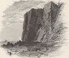 Вид на побережье штата Мэн и скалы Замкового мыса. Лист из издания "Picturesque America", т.I, Нью-Йорк, 1872.