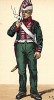 1808 г. Курящий фузилер гвардейского пехотного полка Великого герцогства Гессен. Коллекция Роберта фон Арнольди. Германия, 1911-29