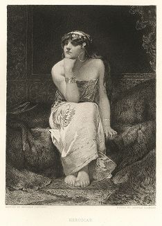 Иродиада. Лист из серии "Галерея офортов". Лондон, 1880-е