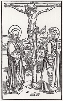 Иисус на кресте (Распятие) (гравюра Альбрехта Дюрера)