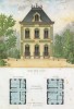 Дом с коваными решётками в классическом стиле (из популярного у парижских архитекторов 1880-х Nouvelles maisons de campagne...)
